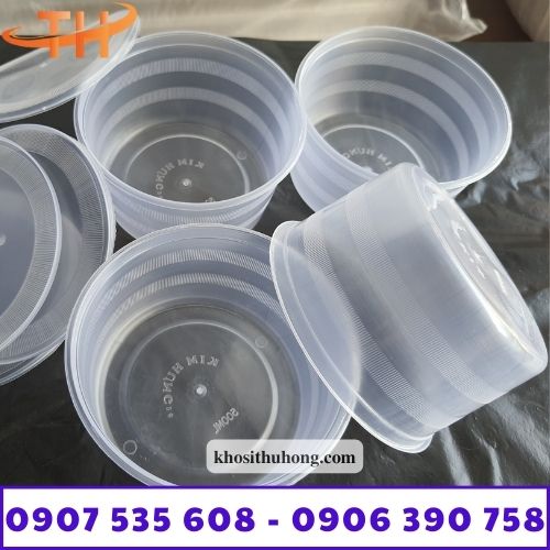 Hộp nhựa tròn 500ml