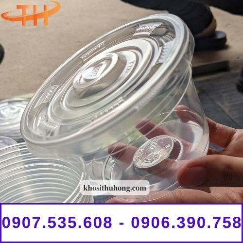 Hộp nhựa tròn đựng bánh