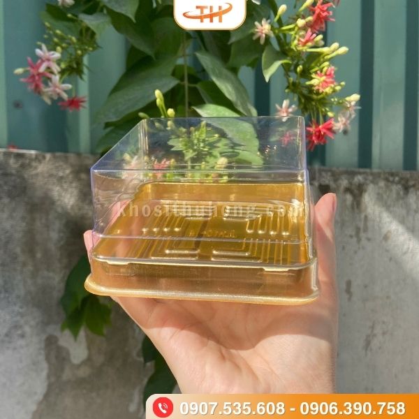 Hộp nhựa vuông đế vàng JLH10 với mẫu mã đẹp mắt Hộp nhựa vuông đế vàng JLH10 với mẫu mã đẹp mắt