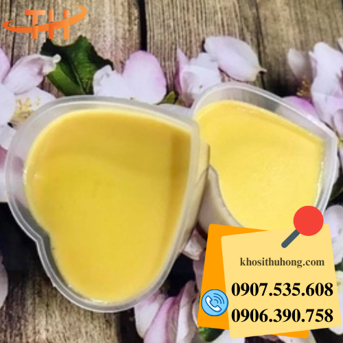 Hũ nhựa đựng bánh flan giá tốt