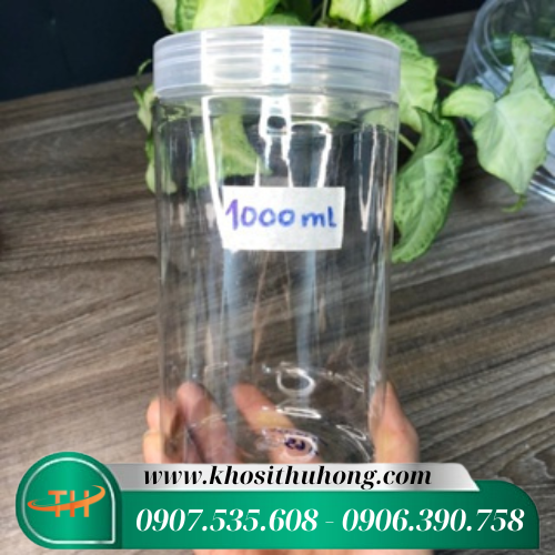 Hũ nhựa Pet nắp trắng