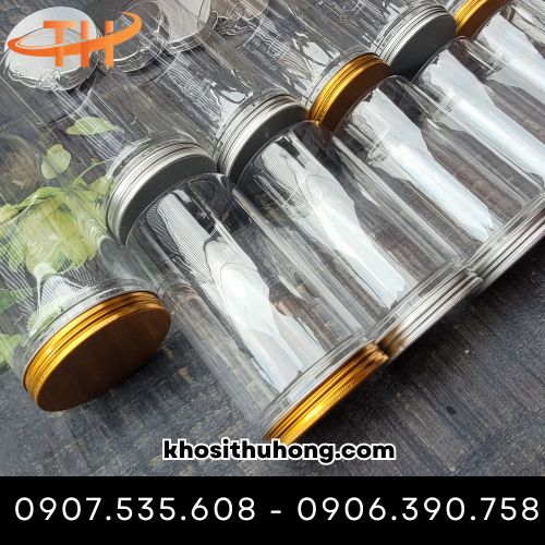 Hũ nhựa pet nắp nhôm sang trọng