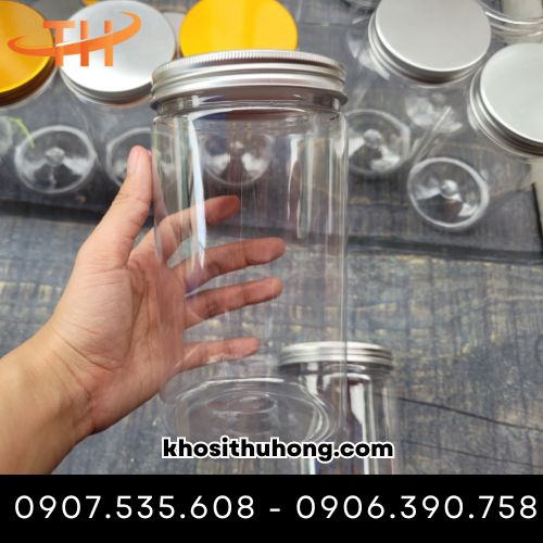 Hũ pet nắp nhôm đựng hạt điều