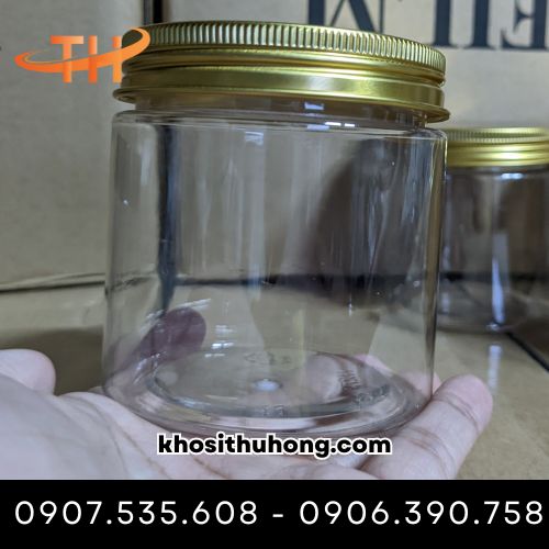 Hũ pet nắp nhôm vàng