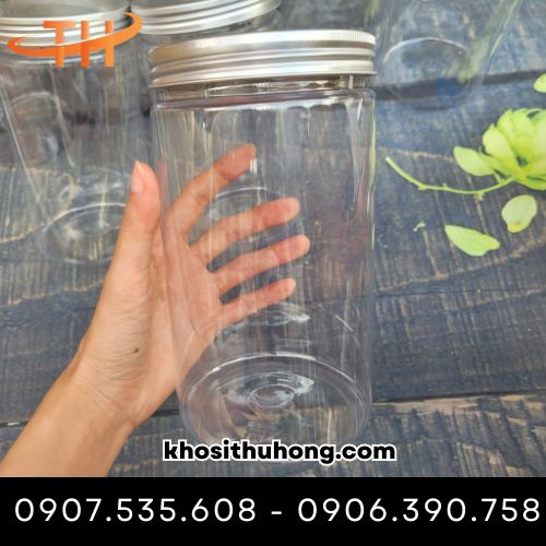 Hũ nhựa pet nắp nhôm đựng các loại hạt sấy khô