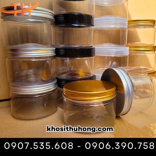 Hũ nhựa pet với nhiều loại nắp khác nhau