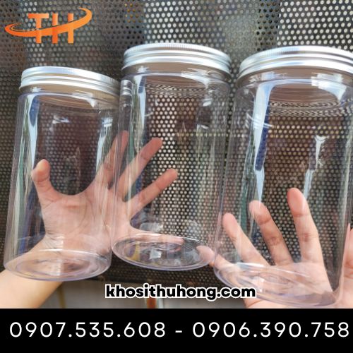 Hũ nhựa pet nắp nhôm bạc sang trọng