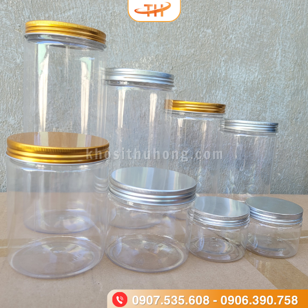 Hũ nhựa PET nắp nhôm chất lượng uy tín Hũ nhựa PET nắp nhôm chất lượng uy tín