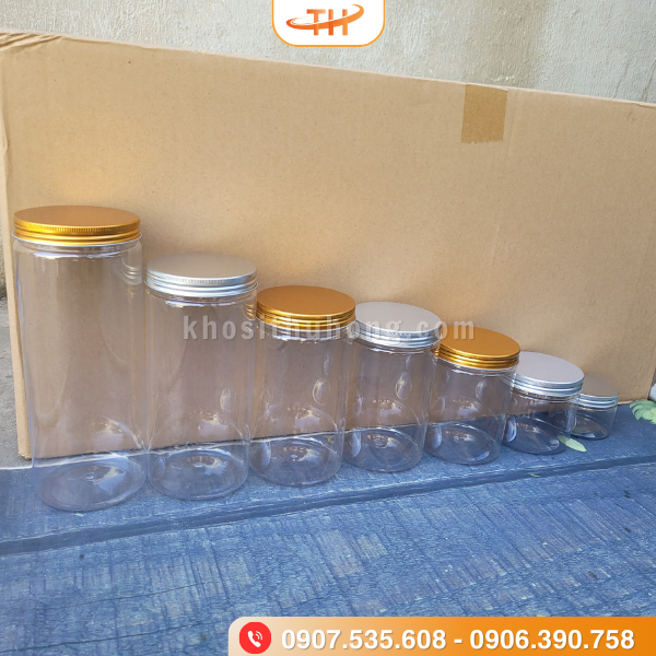 Hũ nhựa PET nắp nhôm giá sỉ cạnh tranh nhất Hũ nhựa PET nắp nhôm giá sỉ cạnh tranh nhất