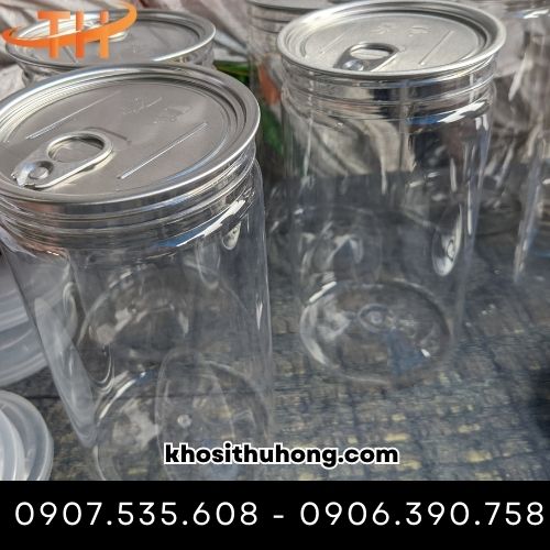Hũ nhựa PET nắp nhôm xé 1000ml