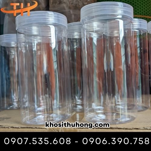 Hũ nhựa nắp nhôm giá sỉ