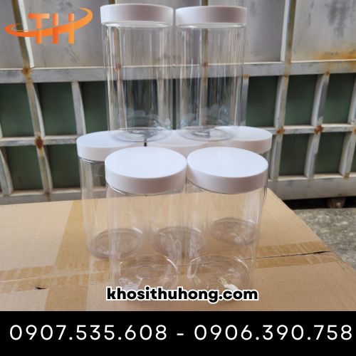 Hũ nhựa PET nắp trắng sữa