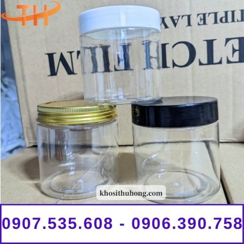 Hũ nhựa nắp nhôm giá sỉ