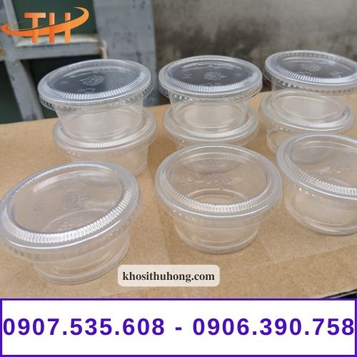 Hộp đựng nước chấm nắp liền