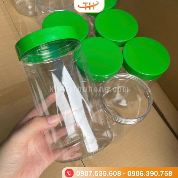 Hũ PET có kích thước vừa vặn Hũ PET có kích thước vừa vặn