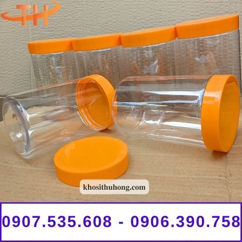 Hũ nhựa nắp nhôm giá sỉ