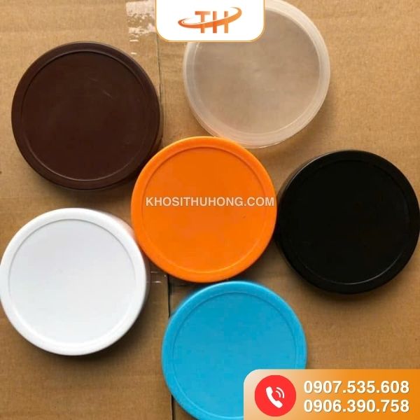 Nắp của hũ nhựa PET với đa dạng màu sắc Nắp của hũ nhựa PET với đa dạng màu sắc