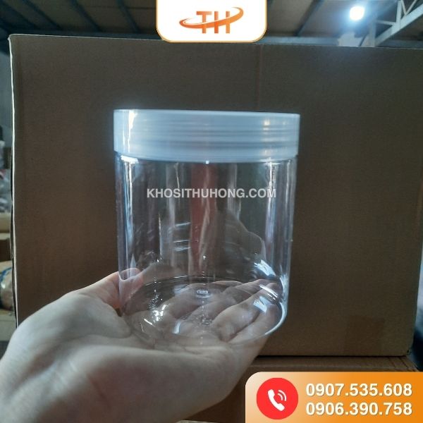 Hũ PET nắp nhựa với chất liệu nhựa bền bỉ Hũ PET nắp nhựa với chất liệu nhựa bền bỉ
