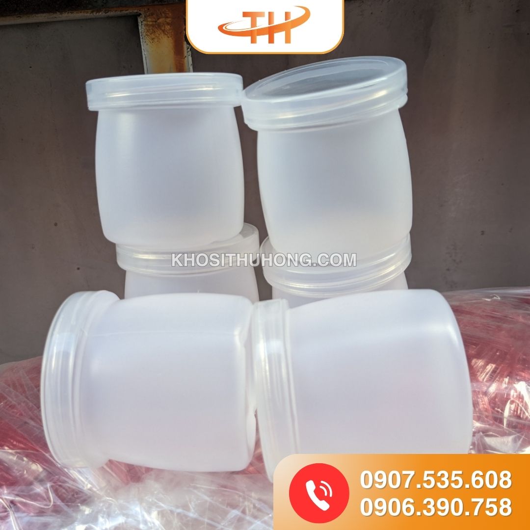 Hộp làm sữa chua 100ml giá rẻ Hộp làm sữa chua 100ml giá rẻ