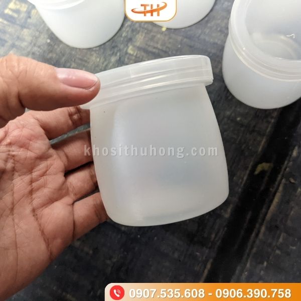 Hũ sữa chua trắng đục - Chất liệu nhựa an toàn vệ sinh thực phẩm Hũ sữa chua trắng đục - Chất liệu nhựa an toàn vệ sinh thực phẩm