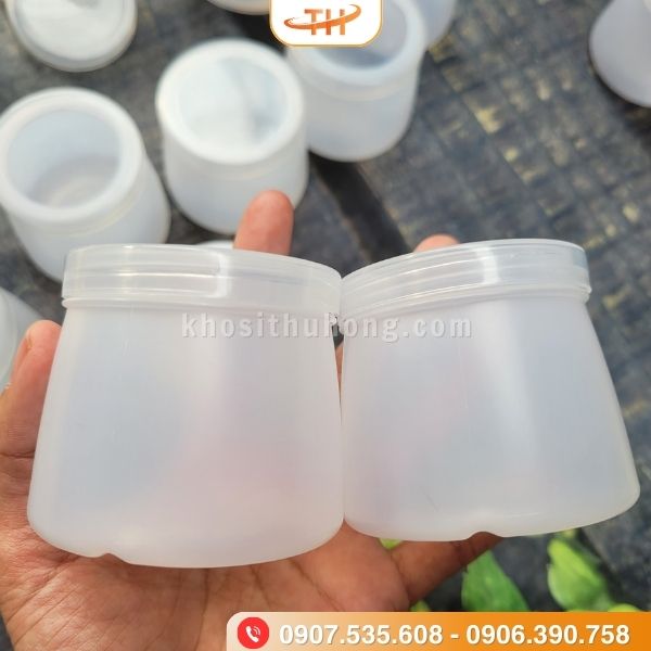 Hũ sữa chua trắng sữa làm từ nhựa HDPE cao cấp Hũ sữa chua trắng sữa làm từ nhựa HDPE cao cấp