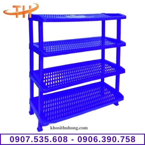 Kệ dép nhựa 4 tầng