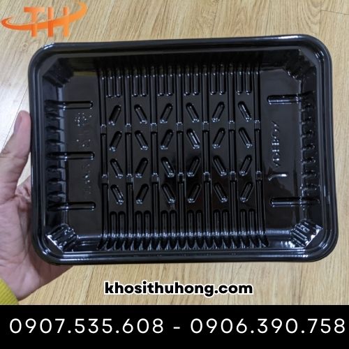 Hộp nhựa đế đen nắp trong