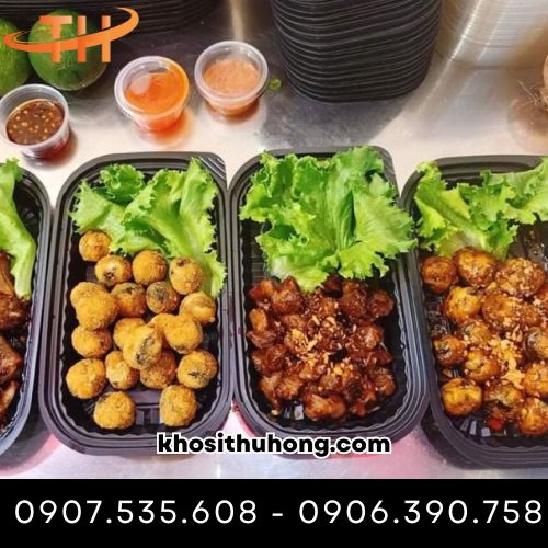 Khay nhựa chuyên để đựng đồ ăn vặt