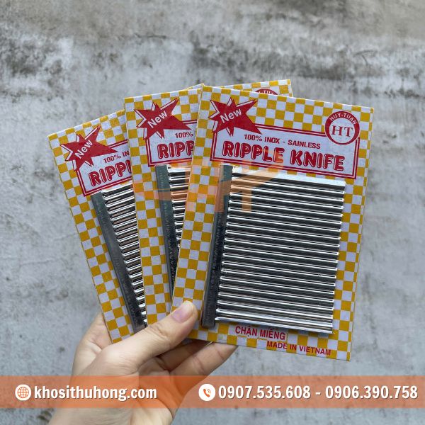 Lưỡi cắt được làm từ thép không gỉ, hạn chế ăn mòn Lưỡi cắt được làm từ thép không gỉ, hạn chế ăn mòn