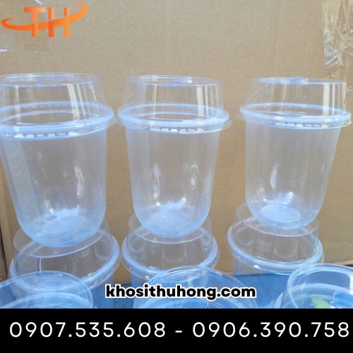 Ly nhựa đáy bầu 500ml