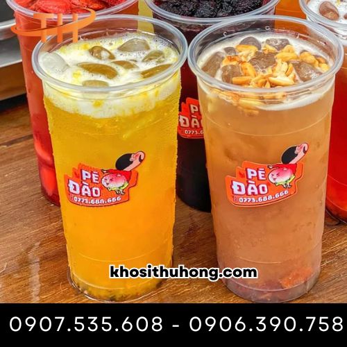 Ly nhựa dung tích lớn đựng trà sữa