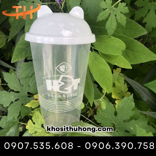 Ly nhựa nắp gấu