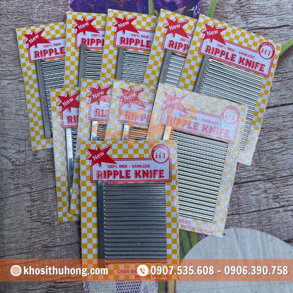 Miếng cắt lượn sóng với thiết kế đơn giản dễ dàng thao tác Miếng cắt lượn sóng với thiết kế đơn giản dễ dàng thao tác