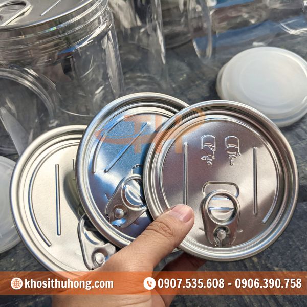 Nắp nhôm xé cứng cáp, chắc chắn Nắp nhôm xé cứng cáp, chắc chắn