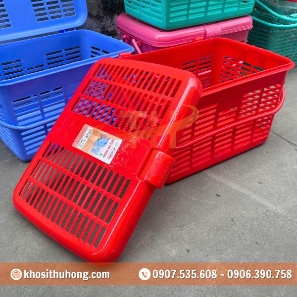 Nguồn sỉ giỏ nắp 2 quai đựng đồ mẹ và bé đa năng giá rẻ Nguồn sỉ giỏ nắp 2 quai đựng đồ mẹ và bé đa năng giá rẻ