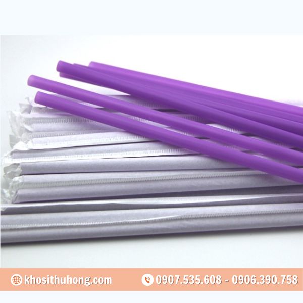 Ống hút màng bọc giấy Ống hút màng bọc giấy