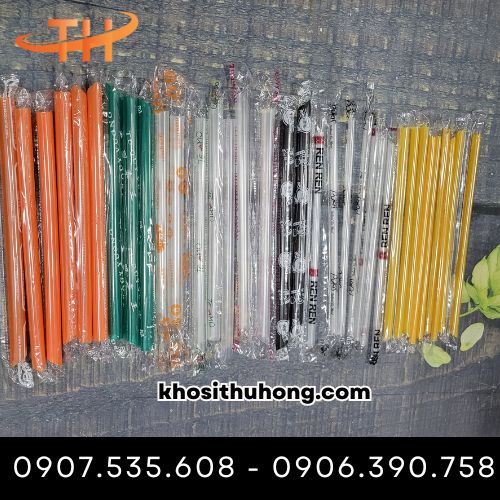 Ống hút in logo quảng bá thương hiệu