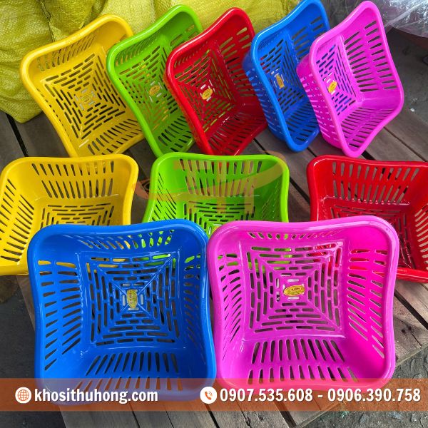 Rổ nhựa vuông bền bỉ, mẫu mã đẹp tại Thu Hồng Rổ nhựa vuông bền bỉ, mẫu mã đẹp tại Thu Hồng