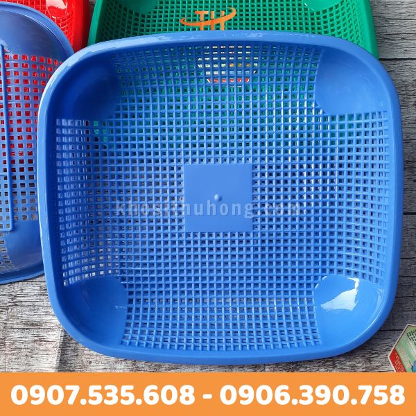 Rổ nhựa vuông giá rẻ Rổ nhựa vuông giá rẻ