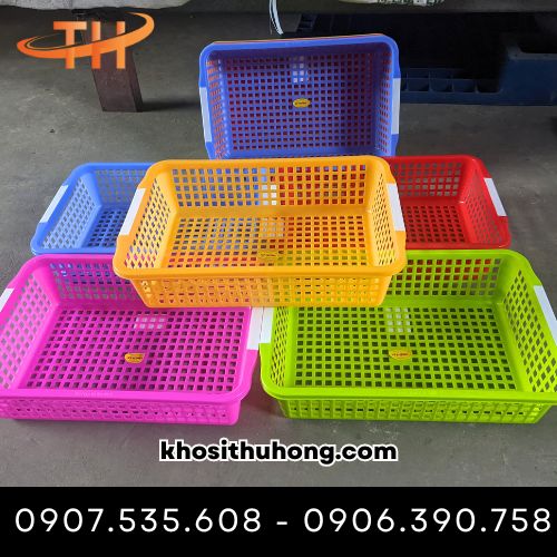 Rổ vuông nhiều màu sắc