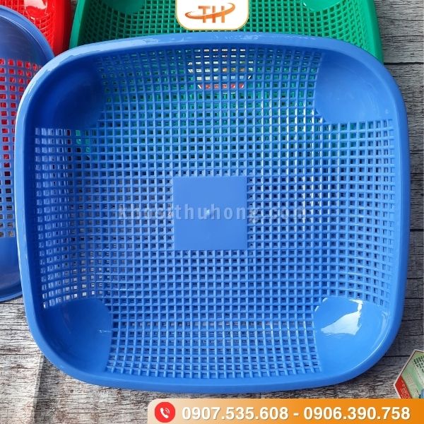 Rổ nhựa vuông làm từ nhựa an toàn sức khoẻ Rổ nhựa vuông làm từ nhựa an toàn sức khoẻ