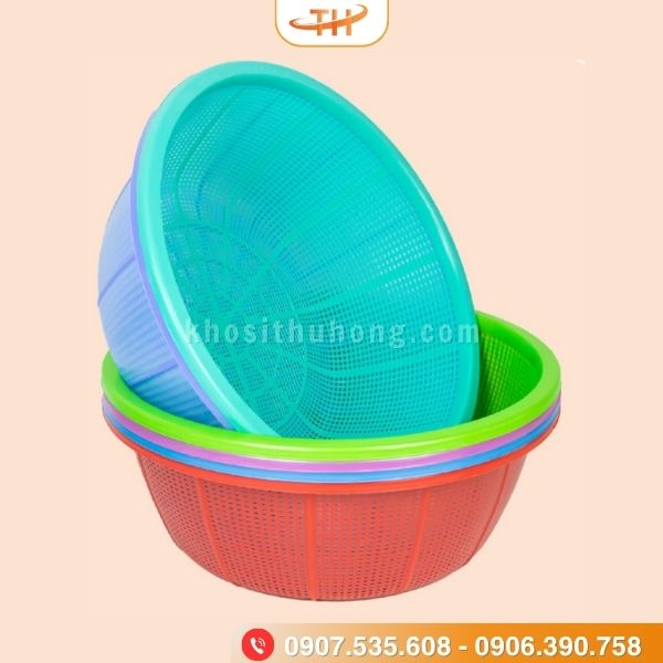 Rổ tròn với nhiều màu sắc đa dạng Rổ tròn với nhiều màu sắc đa dạng