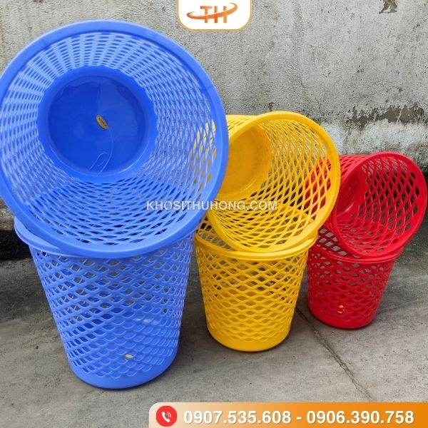 Sọt nhựa tròn có 3 kích thước lớn, vừa, nhỏ Sọt nhựa tròn có 3 kích thước lớn, vừa, nhỏ