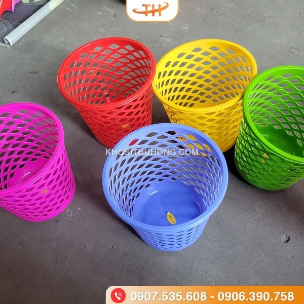 Sọt nhựa tròn có đa dạng màu sắc khác nhau Sọt nhựa tròn có đa dạng màu sắc khác nhau