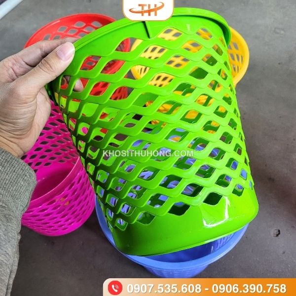 Sọt nhựa tròn với chất liệu nhựa PP chính phẩm Sọt nhựa tròn với chất liệu nhựa PP chính phẩm