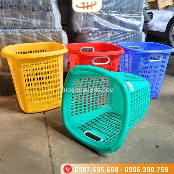 Sọt nhựa vuông được làm từ nhựa cao cấp Sọt nhựa vuông được làm từ nhựa cao cấp