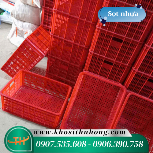 Sọt nhựa đựng các loại hoa quả