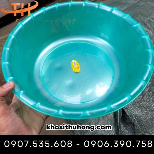 Thau tròn trong suốt