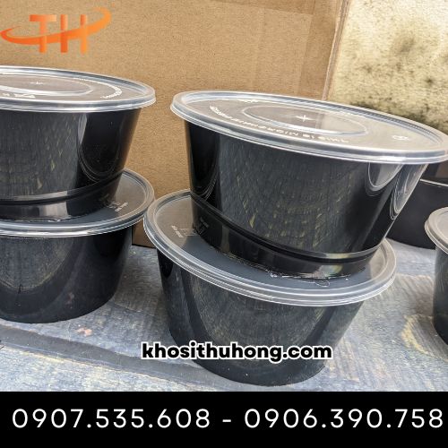 Tô nhựa dùng 1 lần có nắp