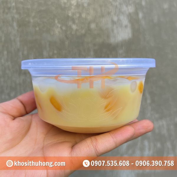 Thố nhựa đựng chè in họa tiết hoa sen tinh tế Thố nhựa đựng chè in họa tiết hoa sen tinh tế